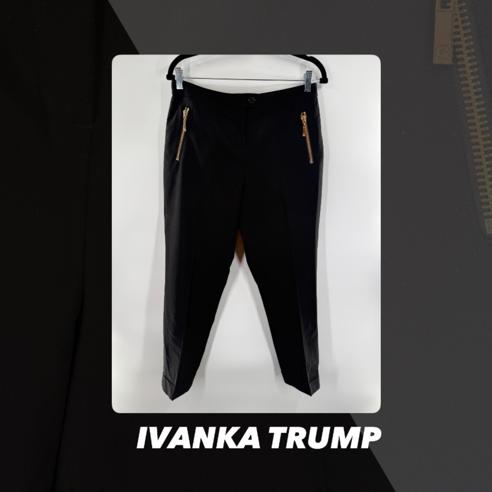 EUC Ivanka Trump Zip Pocket Pants